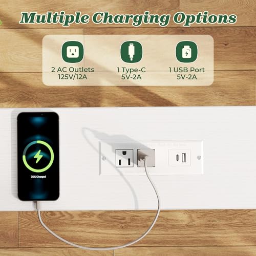 5.7 Inch Narrow Console Table with Outlet, Sofa Tables, Total Length 78.8'', Behind Couch Table, Long Entryway Tables with Charging Station, for Living Room, White