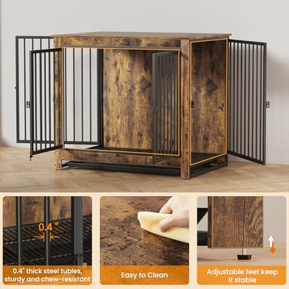 Dog Crate Furniture, 42 Inch Indoor Dog Kennel for Large Dogs Up to 70 LBS, view 6