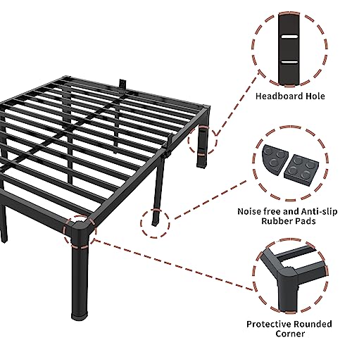 Rounded Corner King Bed Frame with Baffles, view 7