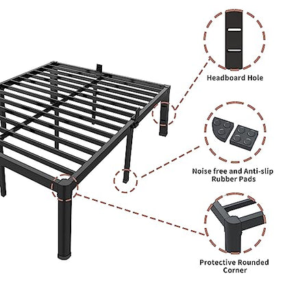 Rounded Corner King Bed Frame with Baffles, view 7