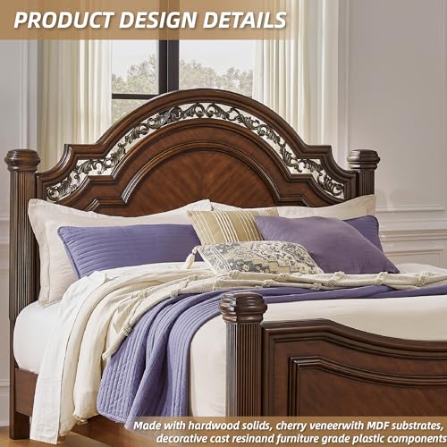 Signature Design by Ashley California King Poster Bed Frame with Headboard, view 5