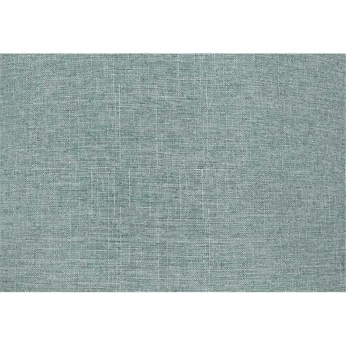Designs4Comfort Round Shoe Ottoman, Green Faux Linen