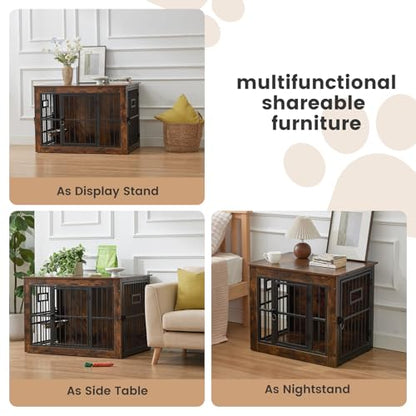 38 Inch Heavy Duty Dog Crate Furniture for Medium Dogs, view 7