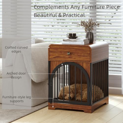 Dog Crate Furniture, Kennel Indoor for Small Breed, view 4