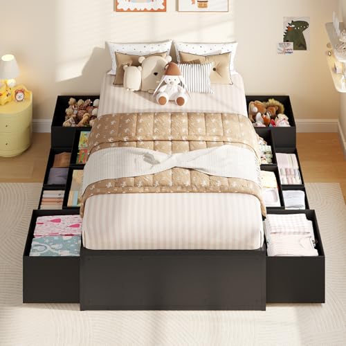 Metal Bed Frame with Storage, view 2