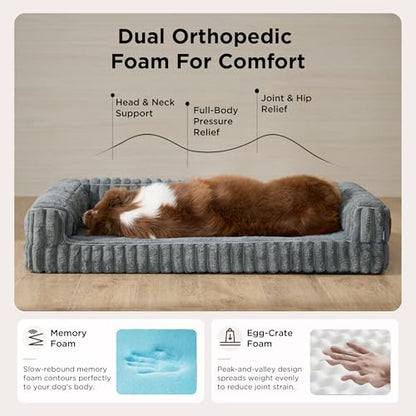 ComfyFleece® Memory Foam Orthopedic Dog Beds Large Sized Dog 35", view 4