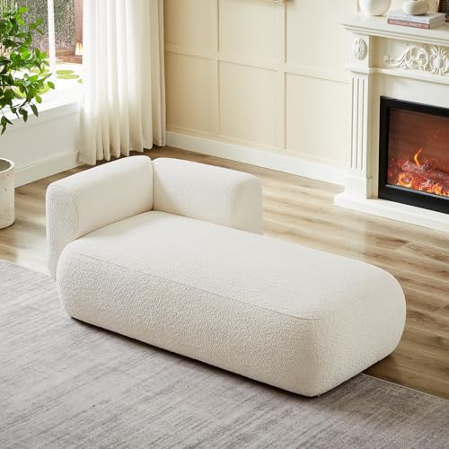Upholstered Chaise Lounge Indoor for Living Room Bedroom Office Chaise Lounge, view 4