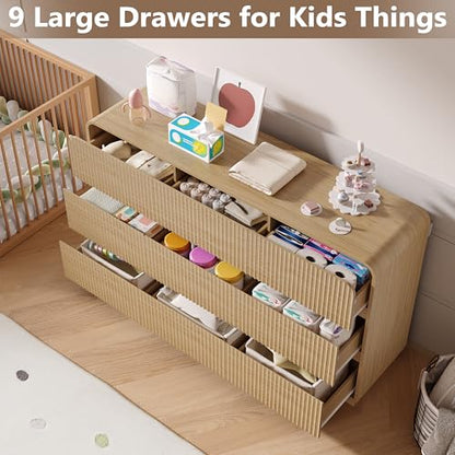 Dresser for Bedroom with 9 Drawers, view 4