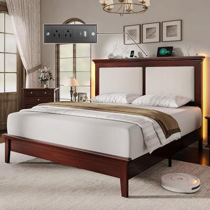 Queen Bed Frame with Headboard, view 2