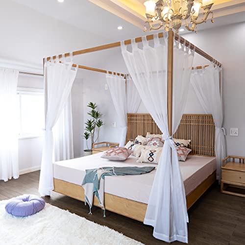 Sheer Canopy Bed Curtains for King, Queen, Full and Twin Bed, view 5