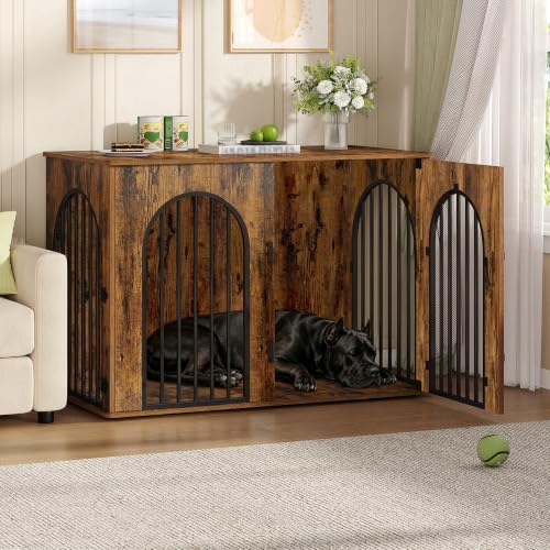 46.5 in Dog Crate Furniture,Dog Kennel Indoor for Medium/Large Dog, view 2