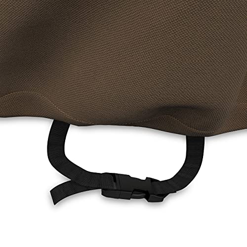 3-Seater Outdoor Couch and Patio Furniture Cover, Waterproof Lounge Sofa Cover, UV Resistant, Click-Close Straps, 78" x 38" x 29", Beige/Tan