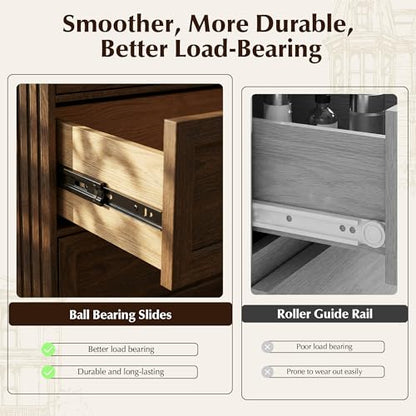7 Drawers Dresser for Bedroom, 54" Wide Chest of Drawers w/Charging Station, view 7