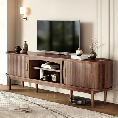 Mid Century TV Stand for TVs up to 90 Inches, Entertainment Center with Storage, view 8