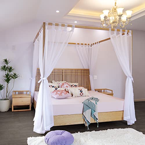 Sheer Canopy Bed Curtains for King, Queen, Full and Twin Bed, view 6
