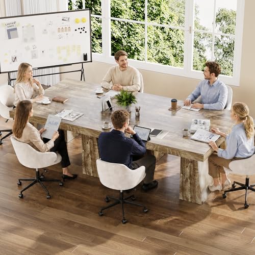 Modern Computer Desk, Large Office Desk with Drawers, view 7