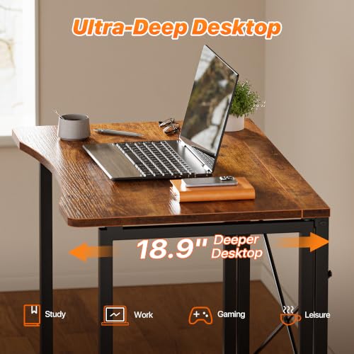 Folding Desk for Small Spaces, 31.5 Inch Foldable Computer Table, view 5