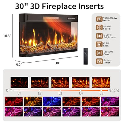 Fireplace TV Stand for TVs up to 75", view 3