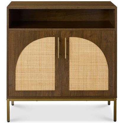 Best Choice Products Rattan Sideboard Buffet Cabinet, Entryway Table, view 2