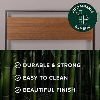 ZINUS Suzanne 37 Inch Metal and Wood Platform Bed Frame / Solid Wood & Steel, view 6