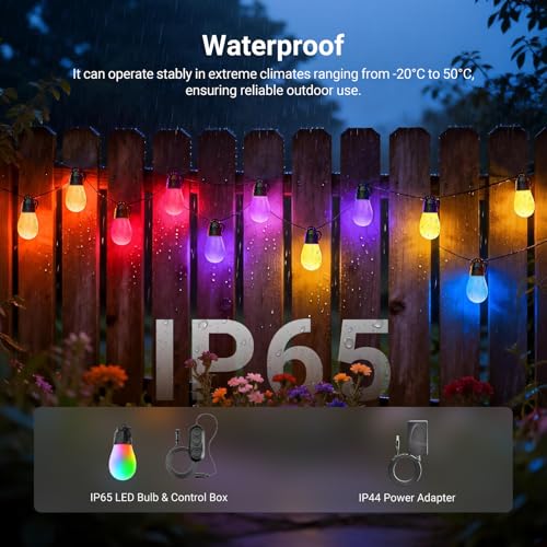 48ft Outdoor String Lights, view 7