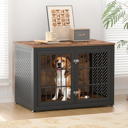 38" Heavy Duty Dog Crate Furniture for Large and Medium Dogs, view 3