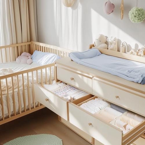 Drawer Organizer Clothes, 10 Pack Dresser Organizer for Baby Clothes, Underwear, view 3