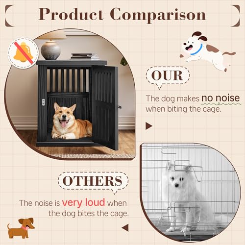 Dog Crate Furniture,Dog Kennel Indoor for Small Dogs,30"x21"x 25", view 5