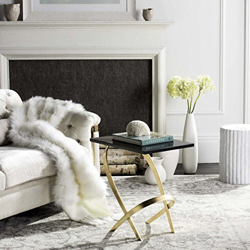 Black and Gold Leaf Side Table, view 3