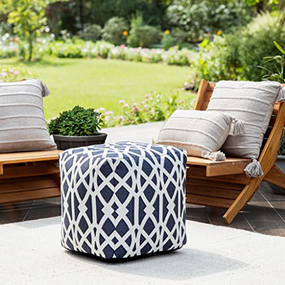 100% Handmade & Handcrafted Comfortable Home Décor Outdoor Pouf Ottoman, view 3