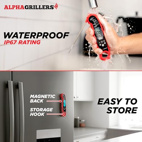 Instant Read Meat Thermometer Digital, Cooking, Food, Grill, view 6