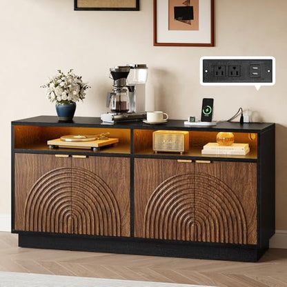 Modern Sideboard Buffet Cabinet with Storage, view 2