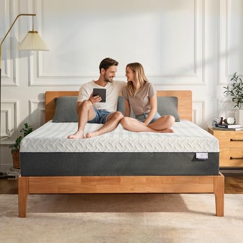12 Inch King Size Mattress,Green Tea Gel Memory Foam,Medium Firm, view 2