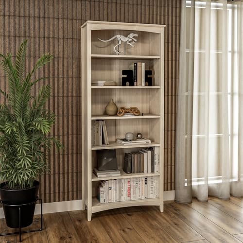 Shaker Style 6 Shelf Bookcase/Solid Wood / 72 inch Tall/Adjustable, view 5