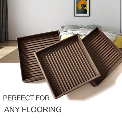 Non Slip Furniture Pads for Hardwood Floors -8 Pcs 3” Furniture Coasters Cups, Anti Skid Furniture Grippers Rubber Feet, Floor Protectors for Furniture Bed Couch Stoppers