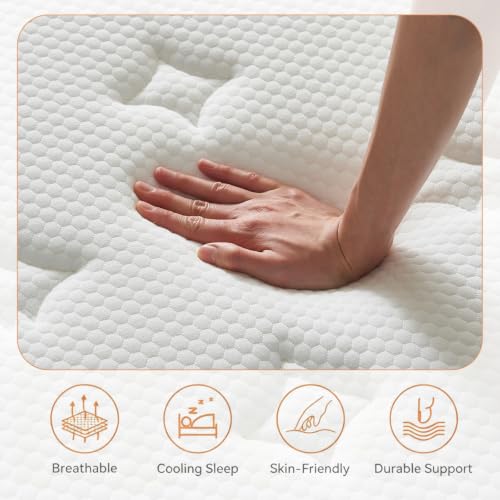 Memory Foam Hybrid Mattress in a Box with Pocket Spring for Pressure Relief, view 3