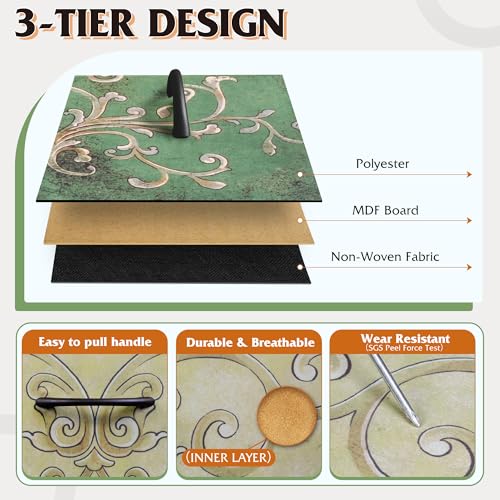 8 Drawer Fabric Dresser for Bedroom, Tall Storage Tower, Floral, view 7