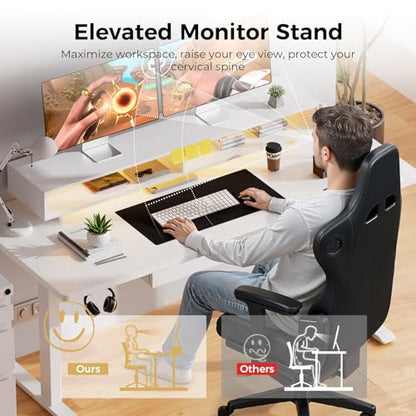 Electric Standing Desk with Drawers, view 6