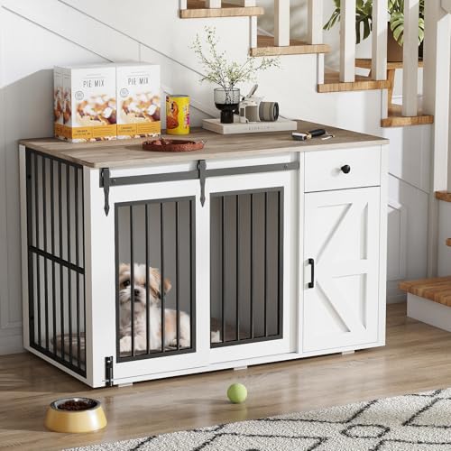 44" Dog Crate Furniture, Dog Kennel (44" Right Facing Door), view 2