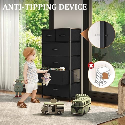 Tall Dresser for Bedroom, Fabric Storage Tower with 6 Drawers, view 6