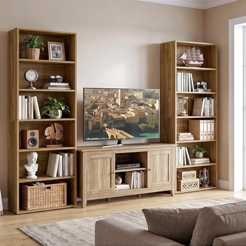 Bookshelf and Bookcases 70" Tall, 6 Tiers Display Storage Shelves, view 3