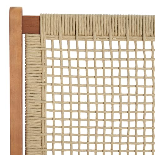 Natural Wood Sofa Set with Rope Accent, view 5