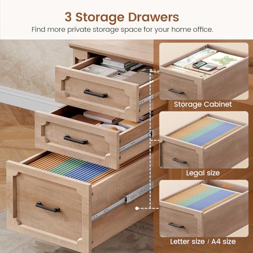 Farmhouse 70.9" Executive Desk, view 5