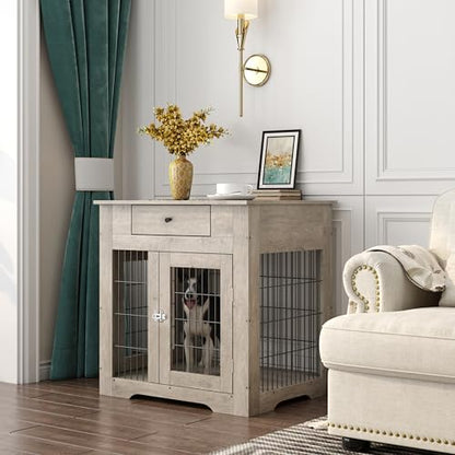Okak Furniture Style Dog KennelGrey, view 5