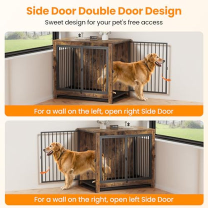 Dog Crate Furniture, 42 Inch Indoor Dog Kennel for Large Dogs Up to 70 LBS, view 5