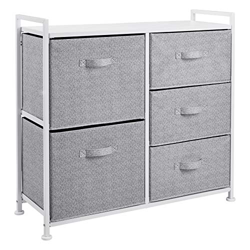Bedroom Closet Organizer with 5-Fabric Storage Drawers for Clothes Storage, view 2