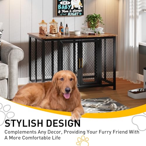 48 Inch Dog Crate Furniture for Large Dogs, view 8