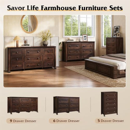 Brown Dresser for Bedroom, view 7