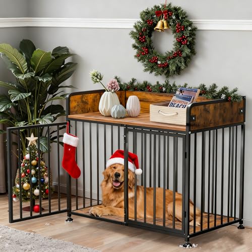 Furniture Style Dog Crate, Large Dog Kennel Indoor, view 2