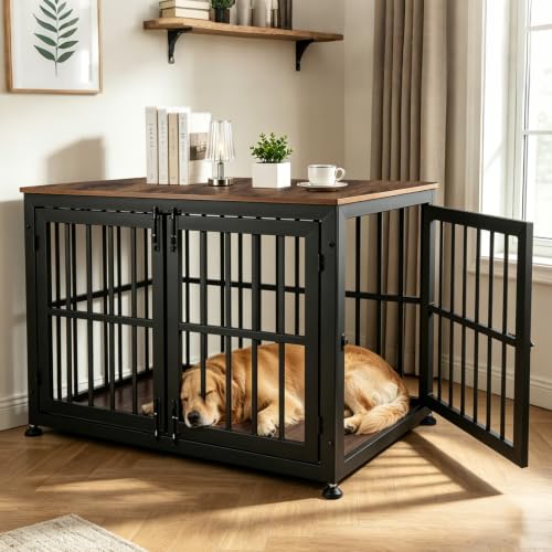 42 Inch Dog Crate Furniture for Large Medium Dogs, view 3